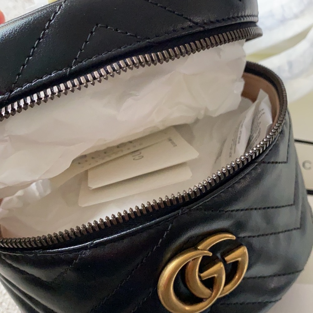NWT Gucci Black Mini Marmount Backpack - Picture 3 of 5